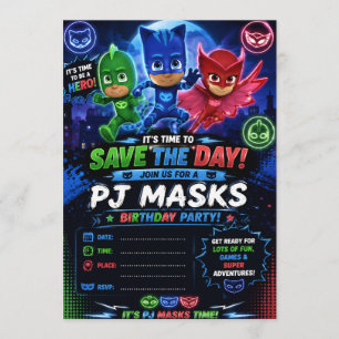 Pj Mask Einladung