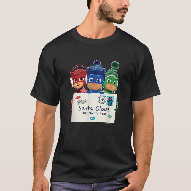 PJ maskiert Weihnachtsbrief an den Weihnachtsfeier T-Shirt (Vorderseite)