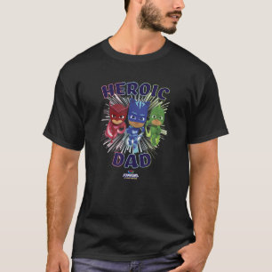 PJ Masks Group Shot Heroic Vater Power Heroes Logo T-Shirt