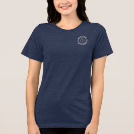 PJK Damen Navy Bella+Canvas / Logo & Delfin / Tri-Blend Shirt