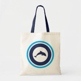 PJK Tote Bag / Dolphin & Kanji Design Tragetasche