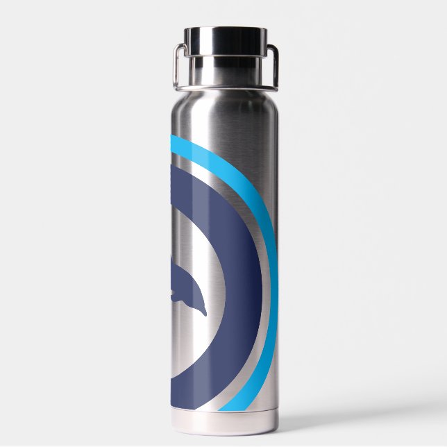 PJK Vacuum Insulated 22oz Bottle / dolphin cropped Trinkflasche (Rückseite)