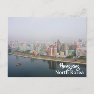 Pjöngjang Nordkorea - eine Stadtansicht Postkarte