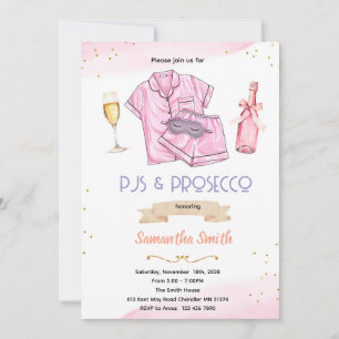 PJs- und Prosecco-Party-Einladung Einladung