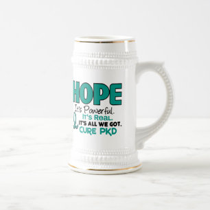 PKD Polycystic Nierenerkrankung HOFFNUNG 1 Bierglas