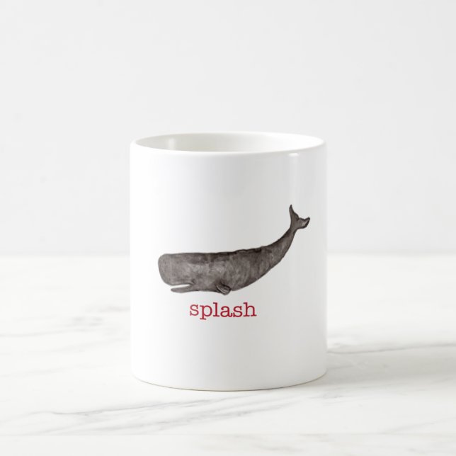 PKM Tassen-grauer Wal Kaffeetasse (Mittel)
