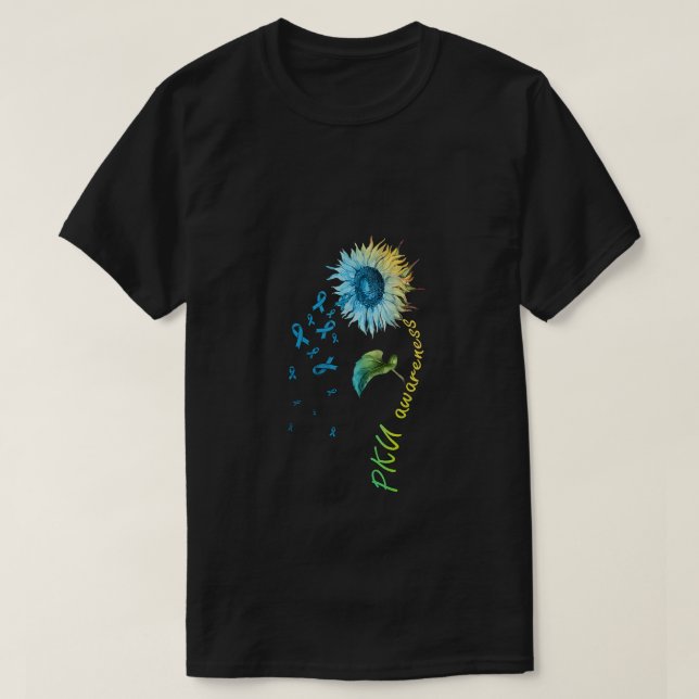 PKU Awareness Sunflower T-Shirt (Design vorne)