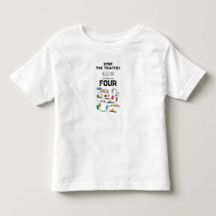 Pkw stoppen den Verkehr am Geburtstag Kleinkind T-shirt