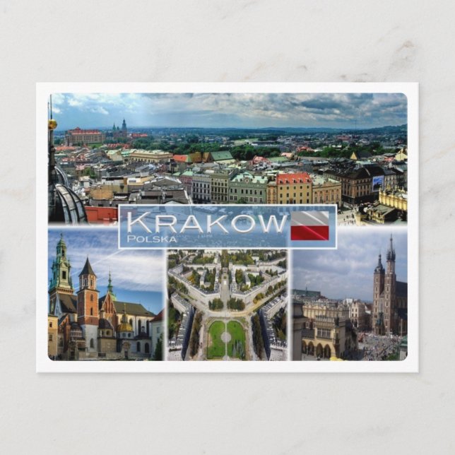 PL Polen - Krakau - Postkarte (Vorderseite)