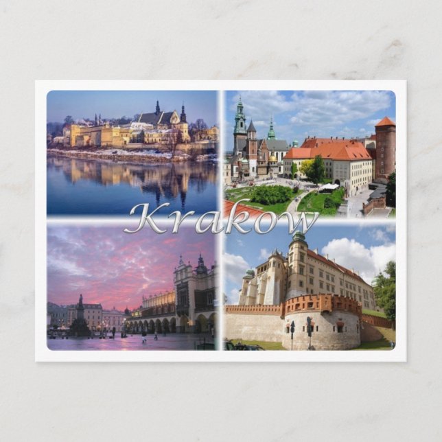 PL Polen Polska - Krakau - Postkarte (Vorderseite)