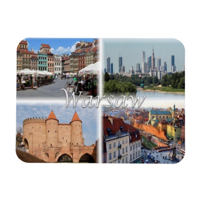 PL Polen Polska - Warschau Warszawa - Magnet (Horizontal)