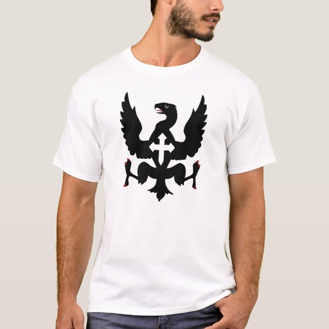 PL SCHWARZES EAGLE T-Shirt (Vorderseite)