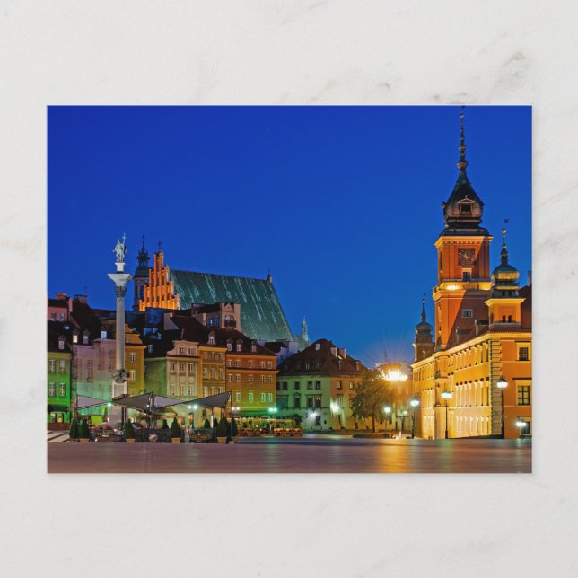 Plac Zamkowy Warsaw Polen Postkarte (Vorderseite)