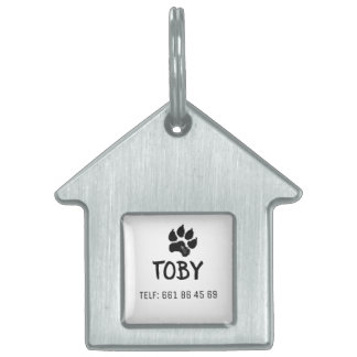 Placa para mascotas enmarcada tiermarke
