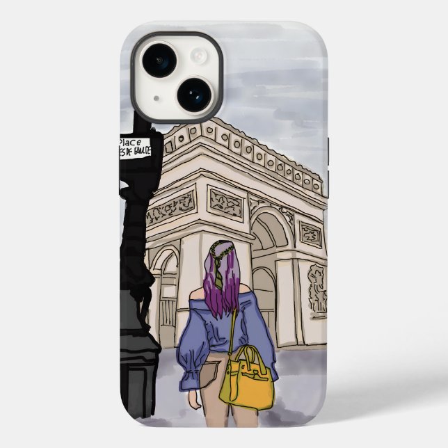 Place Charles de Gaulle Paris. Case-Mate iPhone 14 Hülle (Rückseite)
