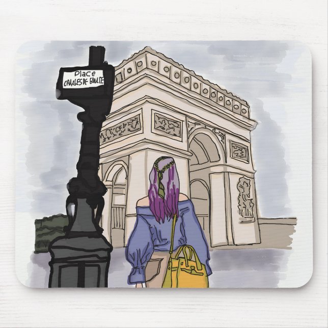 Place Charles de Gaulle Paris. Mousepad (Vorne)