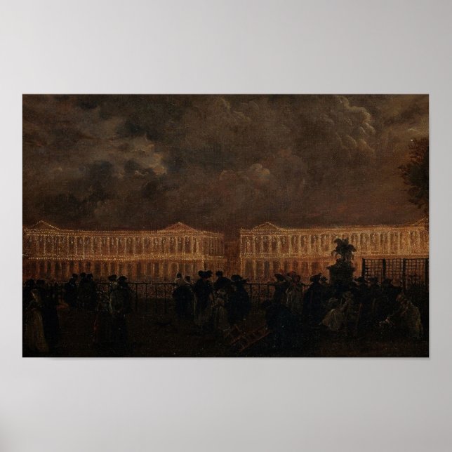 Place de la Concorde, 1781 Poster (Vorne)