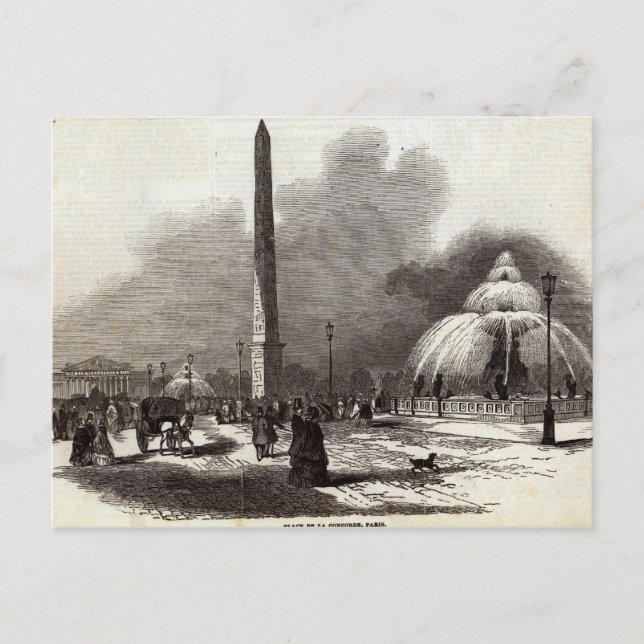 Place de la Concorde, Paris Postkarte (Vorderseite)