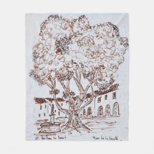 Place de la Liberte, Saint-Guilhem-le-Desert Fleecedecke