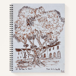 Place de la Liberte, Saint-Guilhem-le-Desert Notizbuch