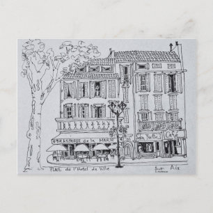 Place de L'Hotel de Ville   Aix en Provence Postkarte