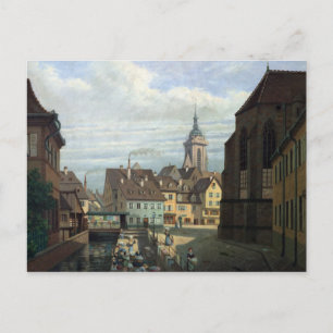 Place des Dominicains, Colmar, 1876 Postkarte