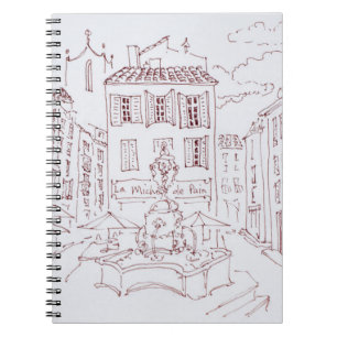 Place des Tanneurs Aix en Provence, Frankreich Notizblock
