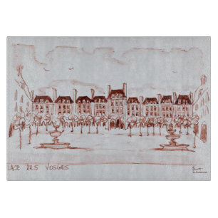 Place des Vosges Marais, Paris Schneidebrett