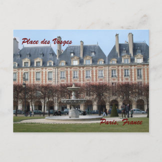 Place des Vosges Postkarte