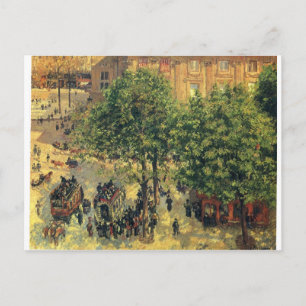 Place du Theater-Francais, Spring Camille Pissarro Postkarte