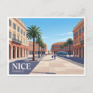 Place Masséna Nizza Frankreich Postkarte