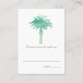 Placement Aquarelle Serene Palm Tree | Carte de siège