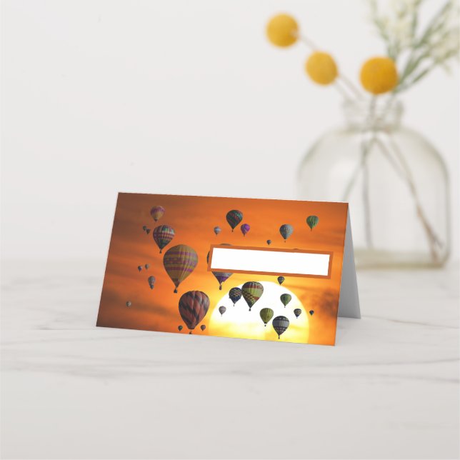 Placement Ballons à air chaud dans la carte du lieu de vol (Devant)