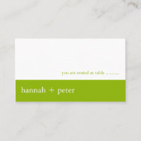 Bannière verte Apple :: Carte de siège invité