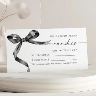 Placement Black Bow Combien de bonbons de douche Carte de je