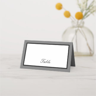 Placement Bordure noire gris carte de lieu classique