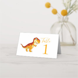 Placement Carte d'anniversaire de Dinosaur Gold Place