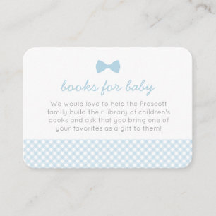 Placement Carte de boîtier du baby shower de cravate avant E
