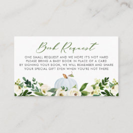 Placement Carte de demande de Baby shower Citrouille bleu