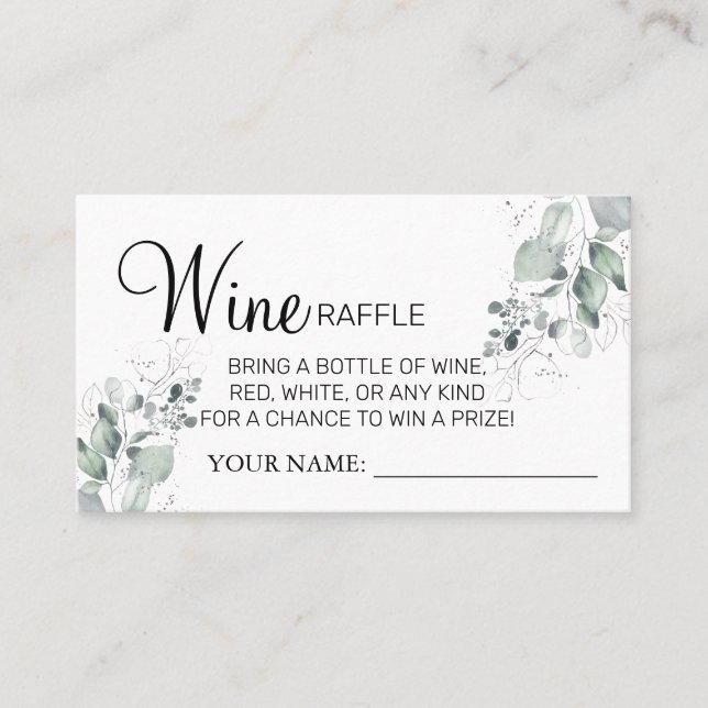Placement Carte de Fête des mariées du billet Aquarelle Vin  (Devant)