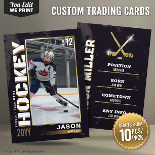Placement Carte de hockey personnalisée Carte de joueur en n