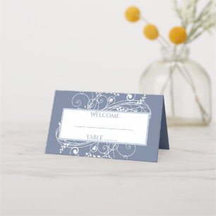 Placement Carte de la réception Dusty Blue Floury
