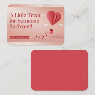 Placement Carte de la Saint-Valentin Cœur 3D en Montgolfière