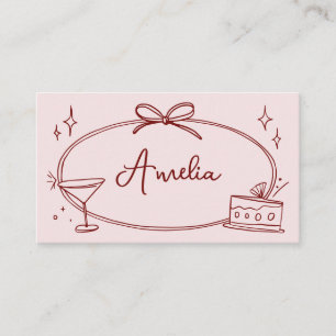 Placement Carte de lieu d'anniversaire personnalisée