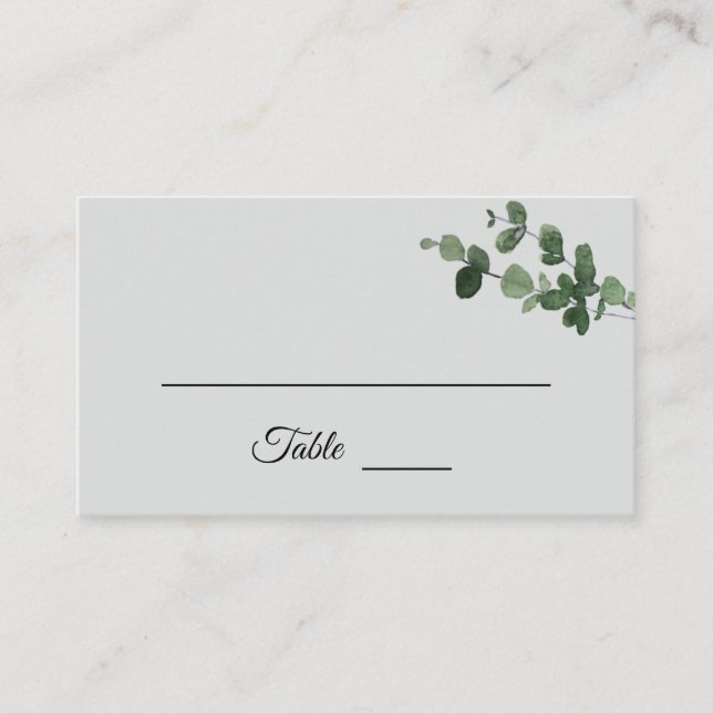 Placement Carte de Mariage de la nature (Devant)