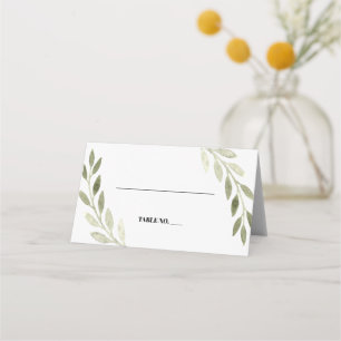 Placement Carte de Mariage de remplissage d'aquarelle délica