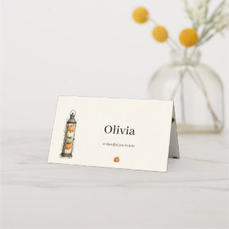 Placement Carte de nom de lieu pour invité de Thanksgiving L