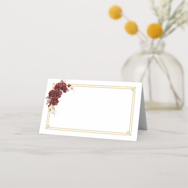 Placement Carte de nom pliée (Devant)