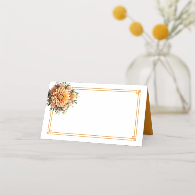 Placement Carte de nom pliée (Devant)