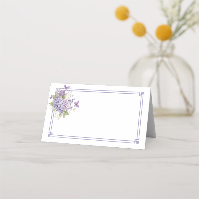 Placement Carte de nom pliée (Devant)